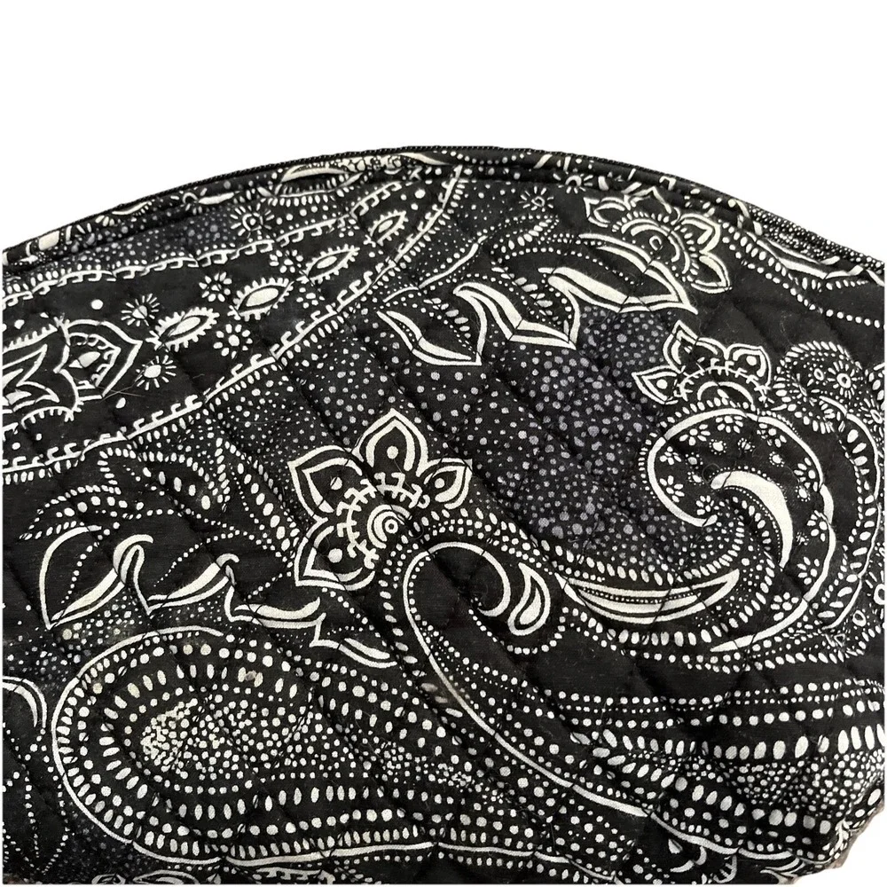 Vera Bradley Grand Travel Cosmetic Makeup Bag Lighten Up Stellar Paisley